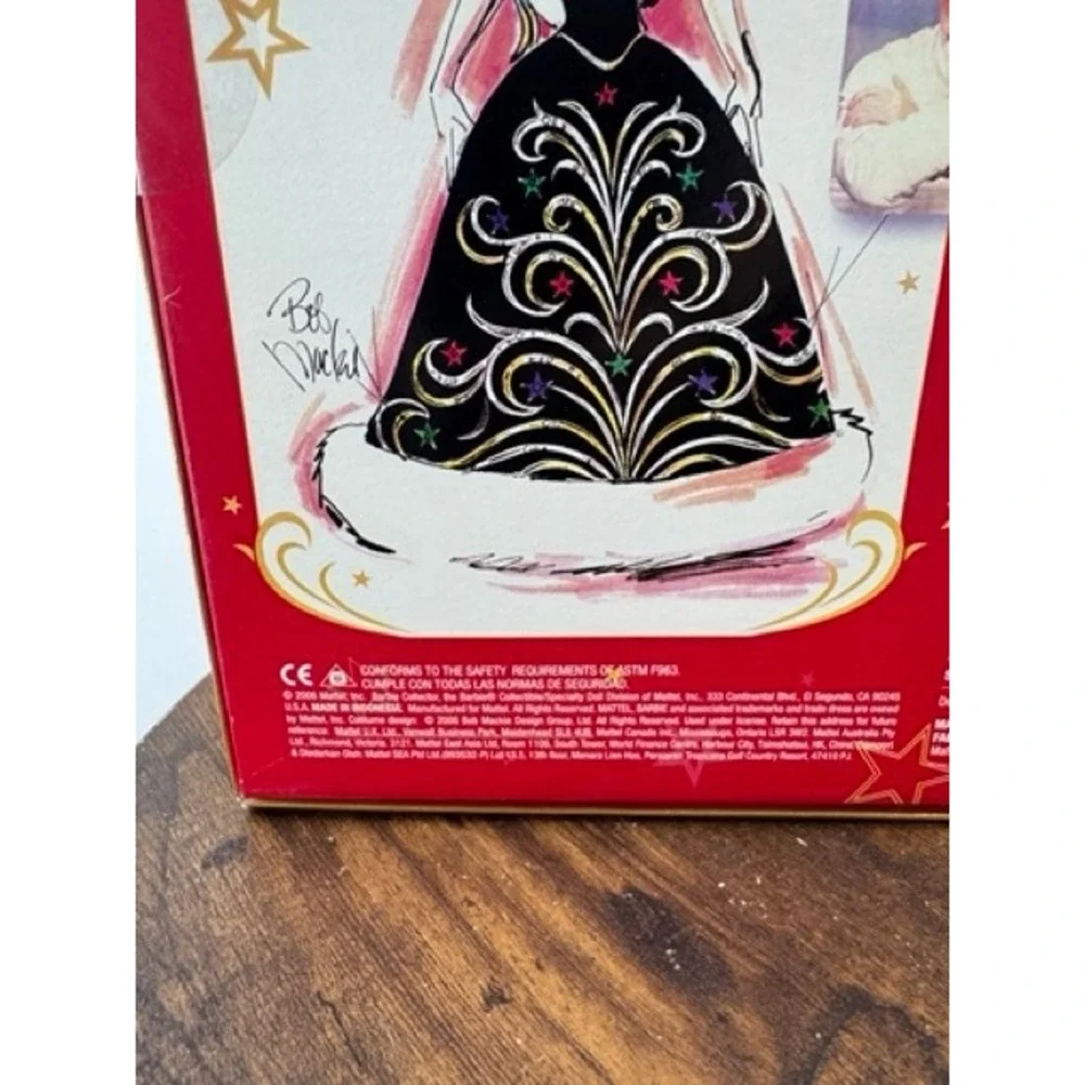 Vintage NEW Mattel 2006 Holiday Barbie Bob Mackie Black Gown Special Edition